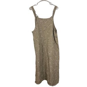 Vintage In Focus Maxi Overall Dress Women’s Petite L Lagenlook Cottagecore